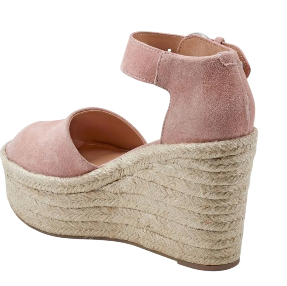 Marc Fisher LTD Alita Wedge in Pink Suede‎ NWT